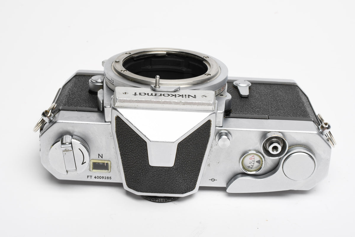 Nikon Nikkomat FTN 35mm SLR Chrome Body, New seals, Good & Clean