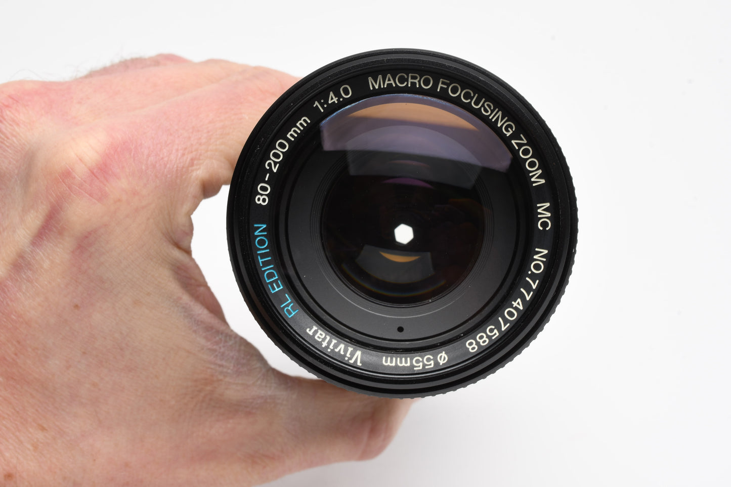 Vivitar RL 80-200mm f4 Macro focusing Olymps, UV, Cap