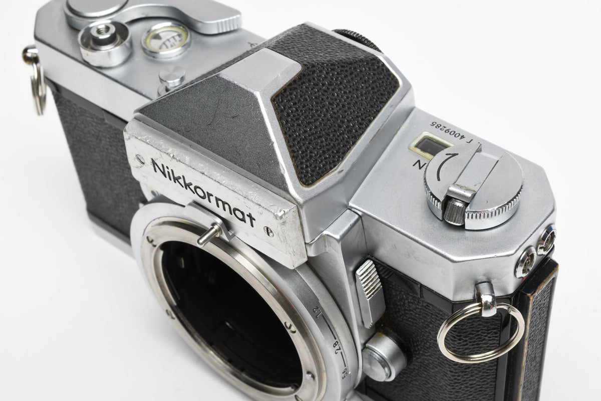 Nikon Nikkomat FTN 35mm SLR Chrome Body, New seals, Good & Clean