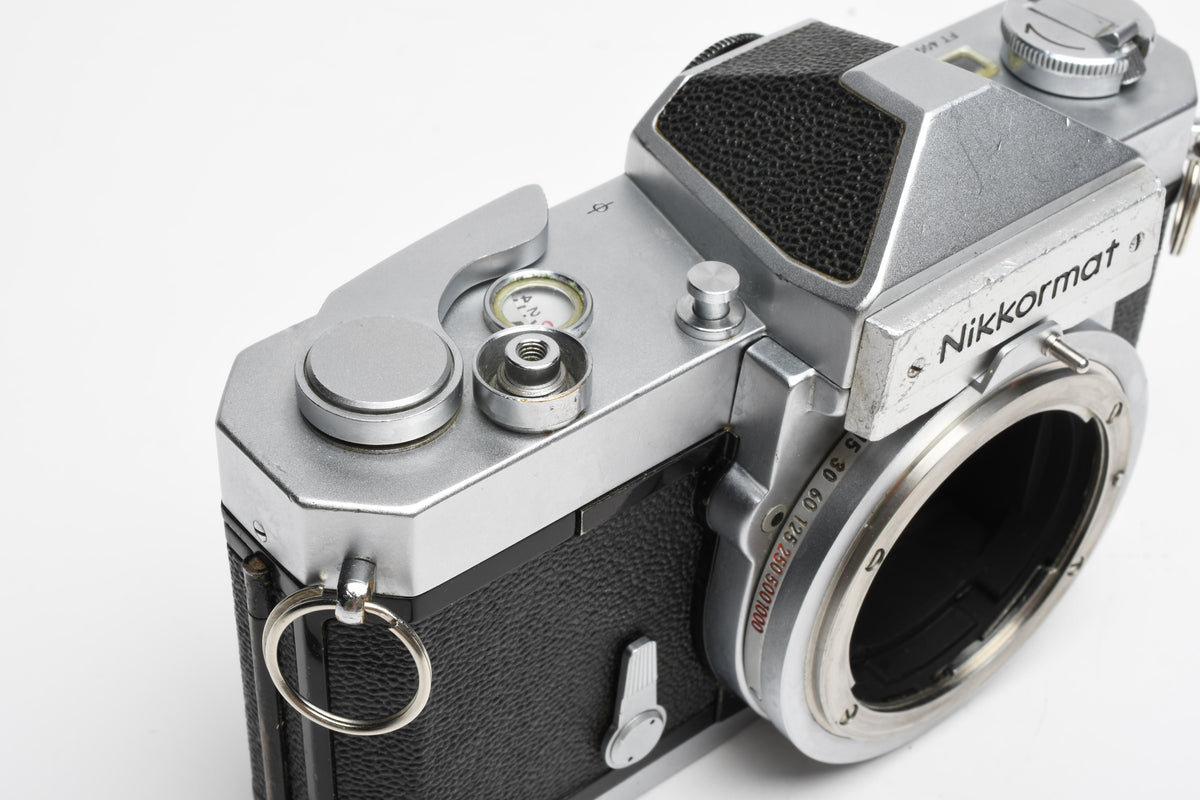 Nikon Nikkomat FTN 35mm SLR Chrome Body, New seals, Good & Clean