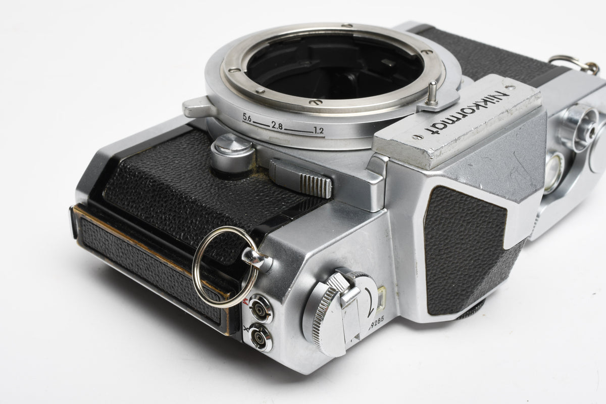Nikon Nikkomat FTN 35mm SLR Chrome Body, New seals, Good & Clean