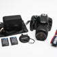 Canon EOS T3 w/18-55mm f3.5-5.6 IS II lens, batt+charger, Only 9866K Acts!