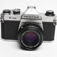 Pentax K1000 35mm SLR w/Pentax-M 50mm f2 lens, New seals
