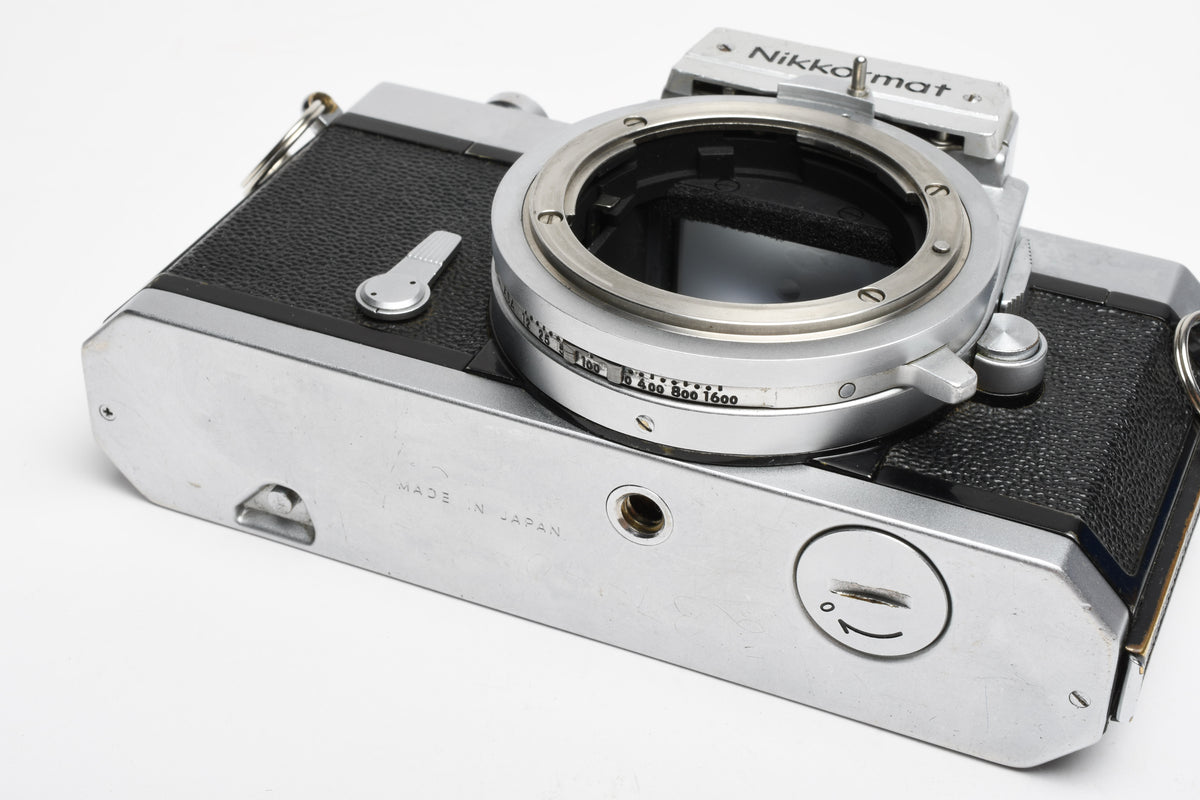 Nikon Nikkomat FTN 35mm SLR Chrome Body, New seals, Good & Clean