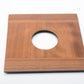 Wooden Lens Board 4" x 4" High quality, very clean, Copal #0