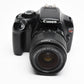 Canon EOS T3 w/18-55mm f3.5-5.6 IS II lens, batt+charger, Only 9866K Acts!