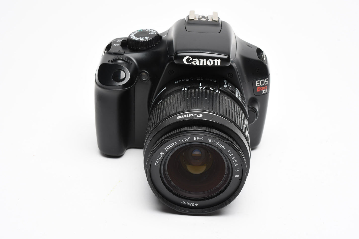 Canon EOS T3 w/18-55mm f3.5-5.6 IS II lens, batt+charger, Only 9866K Acts!