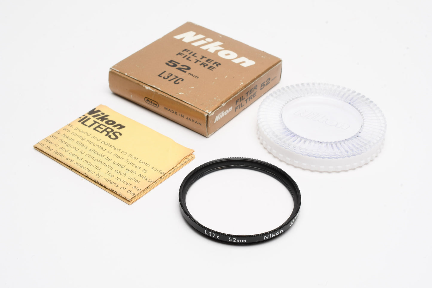 Nikon 52mm L37c UV filter in jewel case, New in box