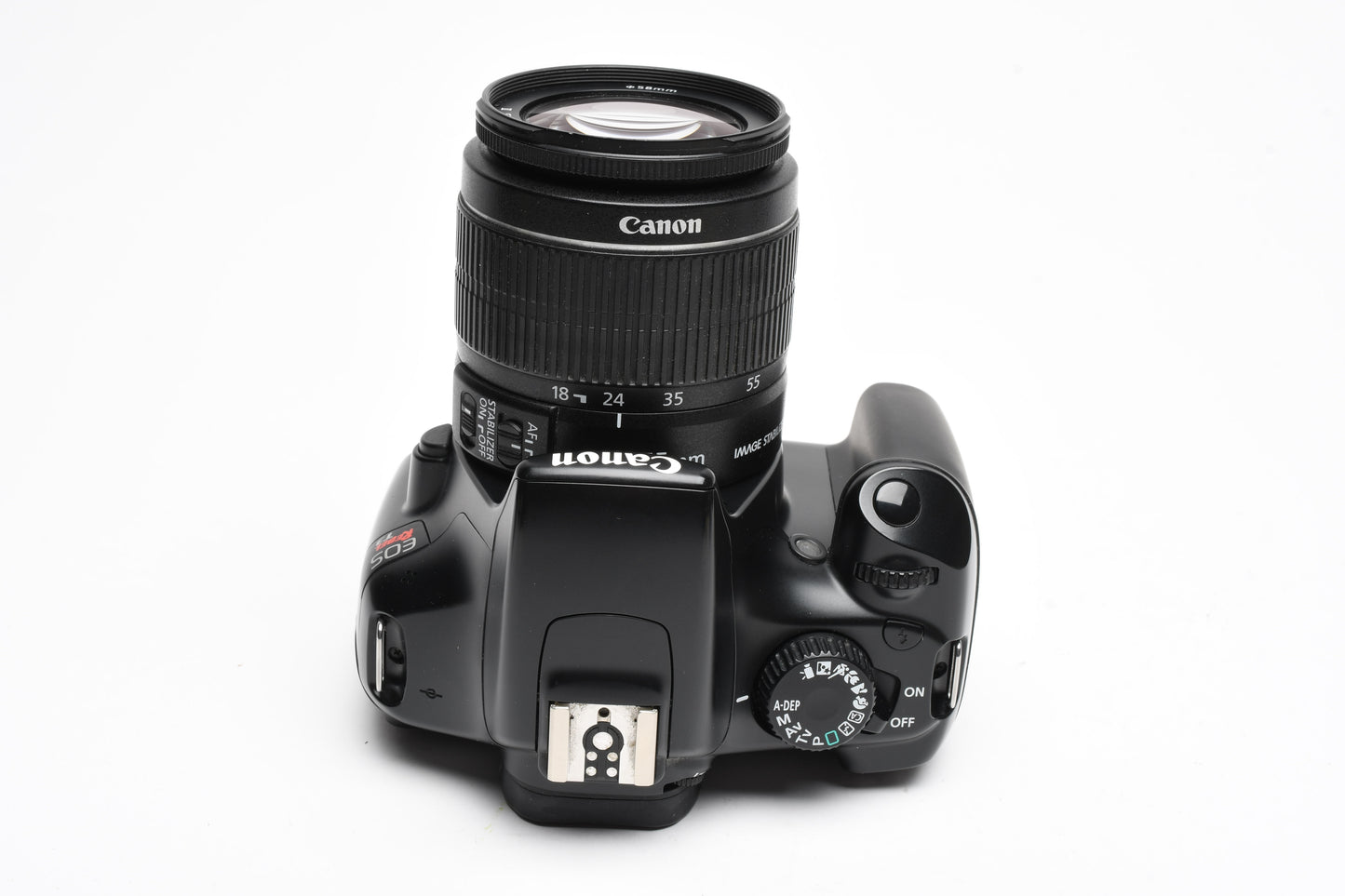 Canon EOS T3 w/18-55mm f3.5-5.6 IS II lens, batt+charger, Only 9866K Acts!