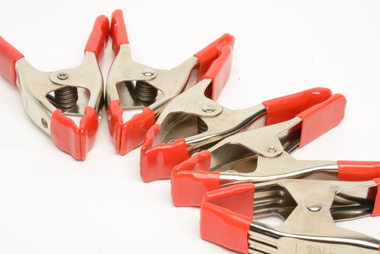 5X Red photo clamps Bessey XM5 type, nice and clean