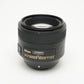 Nikon AF-S Nikkor 85mm f1.8G lens, Mint-, USA w/Hood+Caps