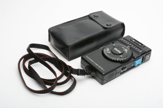Vivitar EFM-2 Electronic Flash Meter 2 w/Case, Tested, great working condition