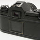 Nikon EM 35mm SLR w/Nikon Nikkor 35-70mm zoom, strap, Tested