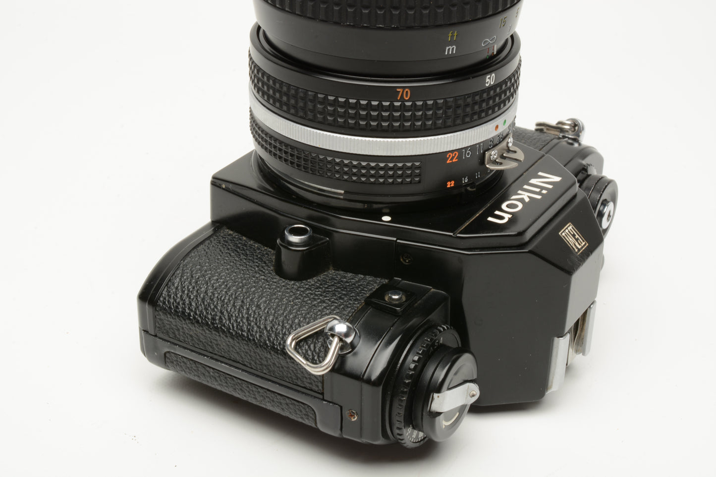 Nikon EM 35mm SLR w/Nikon Nikkor 35-70mm zoom, strap, Tested