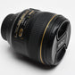Nikon Nikkor 85mm f1.4G lens w/Caps, Box, Very sharp!