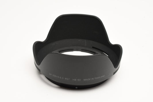 Nikon HB-93 lens hood shade for Z Nikkor 24-200mm f4-6.3 VR, Mint- Genuine