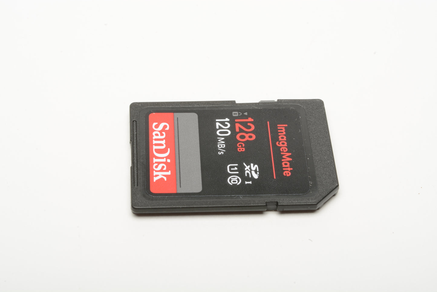Sandisk Imagemate 128GB 120mb/s SD card in jewel case, formatted