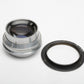 Wollensak Raptar 135mm f4.5 Enlarging lens w/Retaining ring