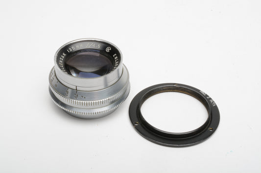 Wollensak Raptar 135mm f4.5 Enlarging lens w/Retaining ring