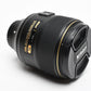 Nikon Nikkor 105mm f1.4E ED w/Caps, Box, Very sharp!