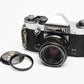 Hanimex Pro TL 35mm SLR w/Pentacon 50mm f1.8 lens, New seals, strap, Great!