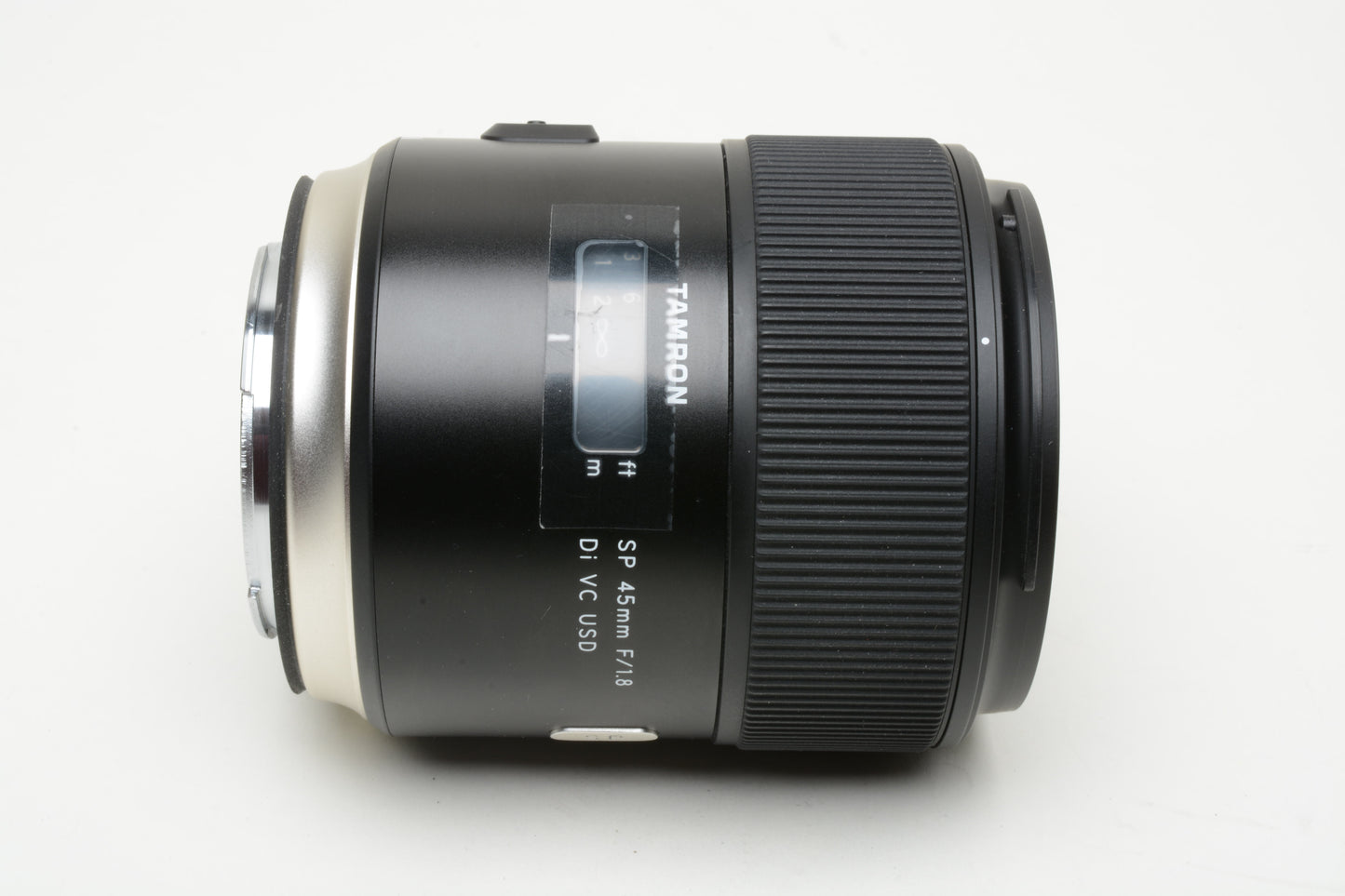 Tamron SP 45mm f1.8 Di VC USD lens for Canon EF, USA Version, Mint- +Hood+UV