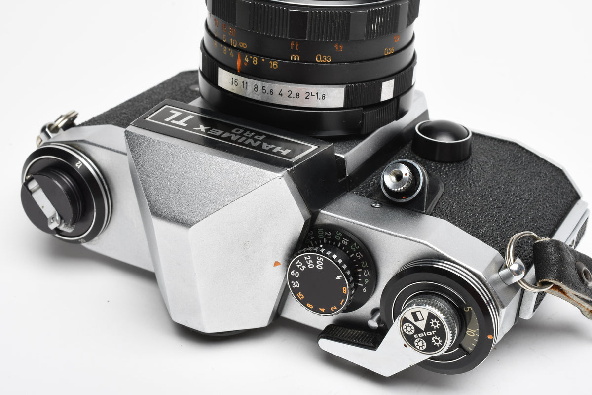 Hanimex Pro TL 35mm SLR w/Pentacon 50mm f1.8 lens, New seals, strap, Great!