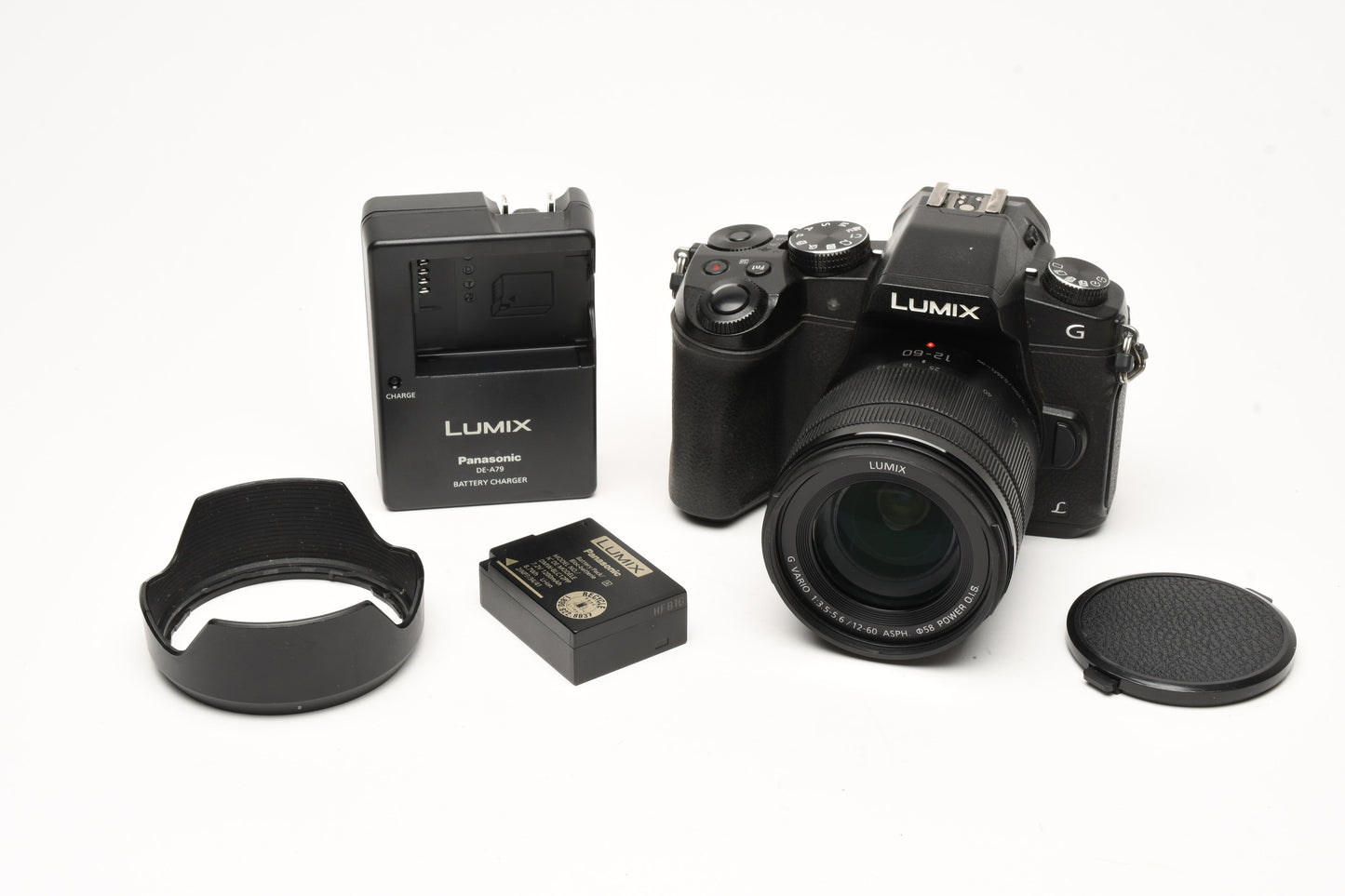 Panasonic Lumix DC-G85 4K w/12-60mm Lens, Batt+charger, ONLY 1033 S.C.