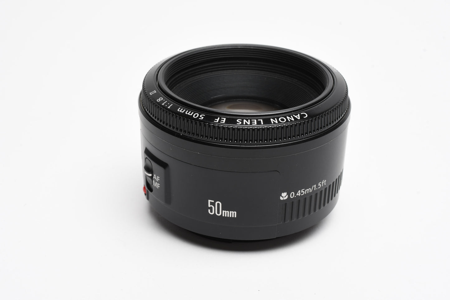 Canon EF 50mm f1.8 II prime lens, caps, Box, Mint