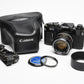 Canon F-1 35mm SLR Camera w/50mm F1.4 Prime, Hood, Case, New seals, Great!