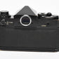 Canon F-1 35mm SLR Camera w/50mm F1.4 Prime, Hood, Case, New seals, Great!
