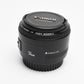 Canon EF 50mm f1.8 II prime lens, caps, Box, Mint