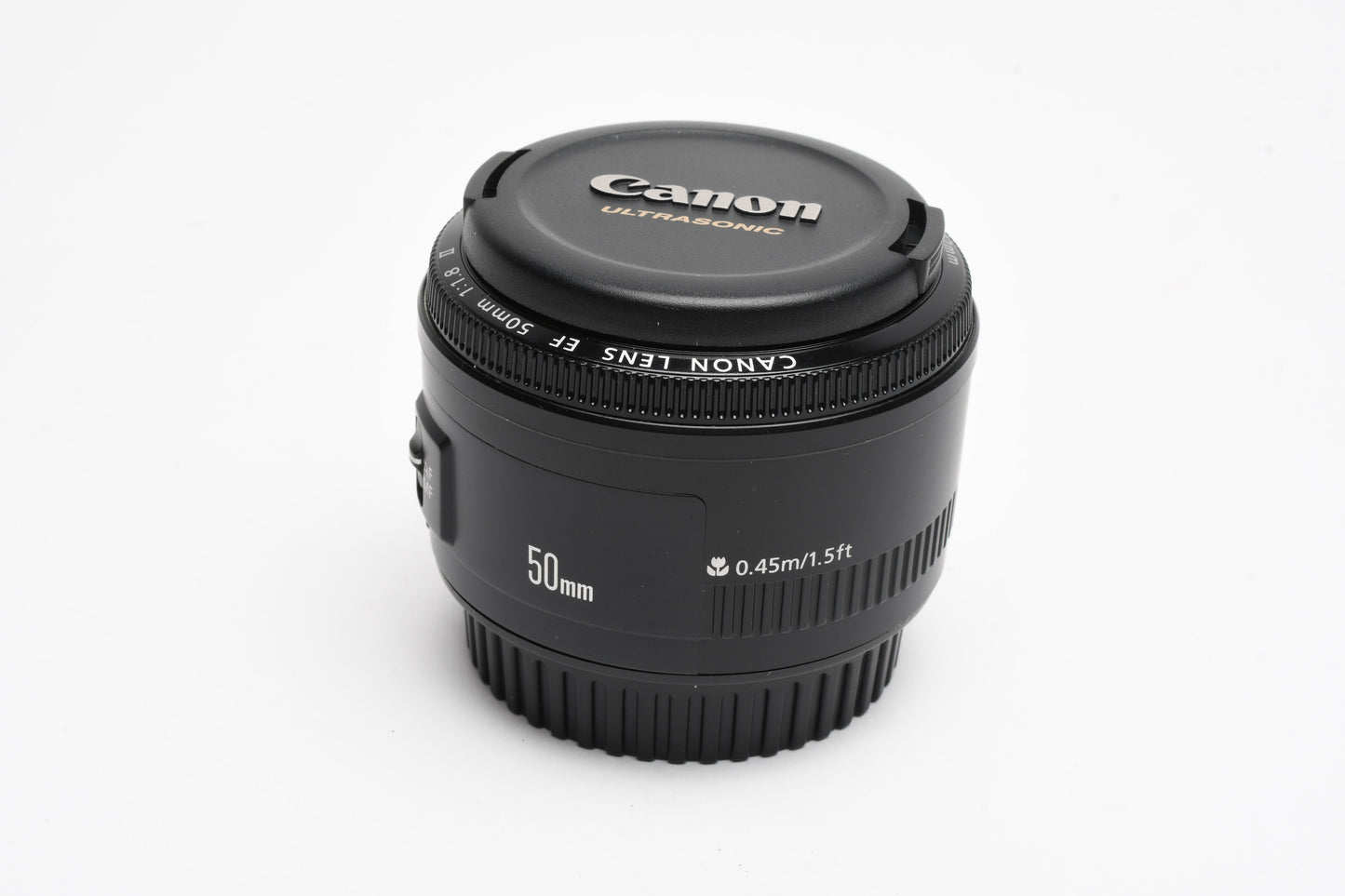 Canon EF 50mm f1.8 II prime lens, caps, Box, Mint