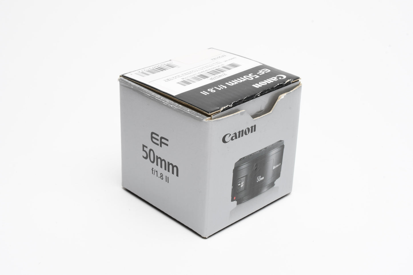 Canon EF 50mm f1.8 II prime lens, caps, Box, Mint