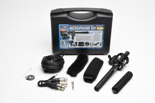 Vidpro XM-55 Condenser Shotgun Microphone kit in case