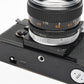 Canon F-1 35mm SLR Camera w/50mm F1.4 Prime, Hood, Case, New seals, Great!