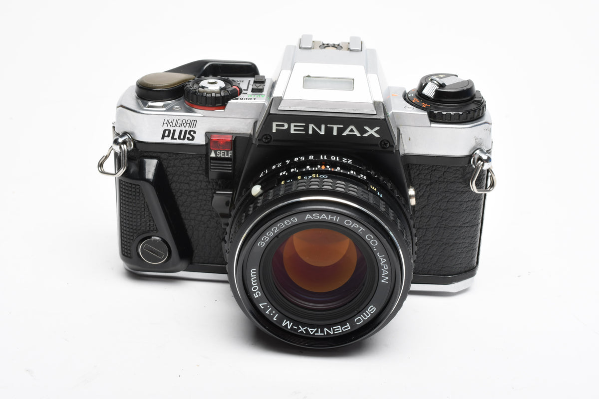 Pentax Program Plus 35mm SLR w/50mm f1.7, new seals, tested, great