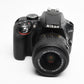 Nikon D3300 DSLR w/18-55mm zoom Batt, charger, strap, Only 15,380 Acts