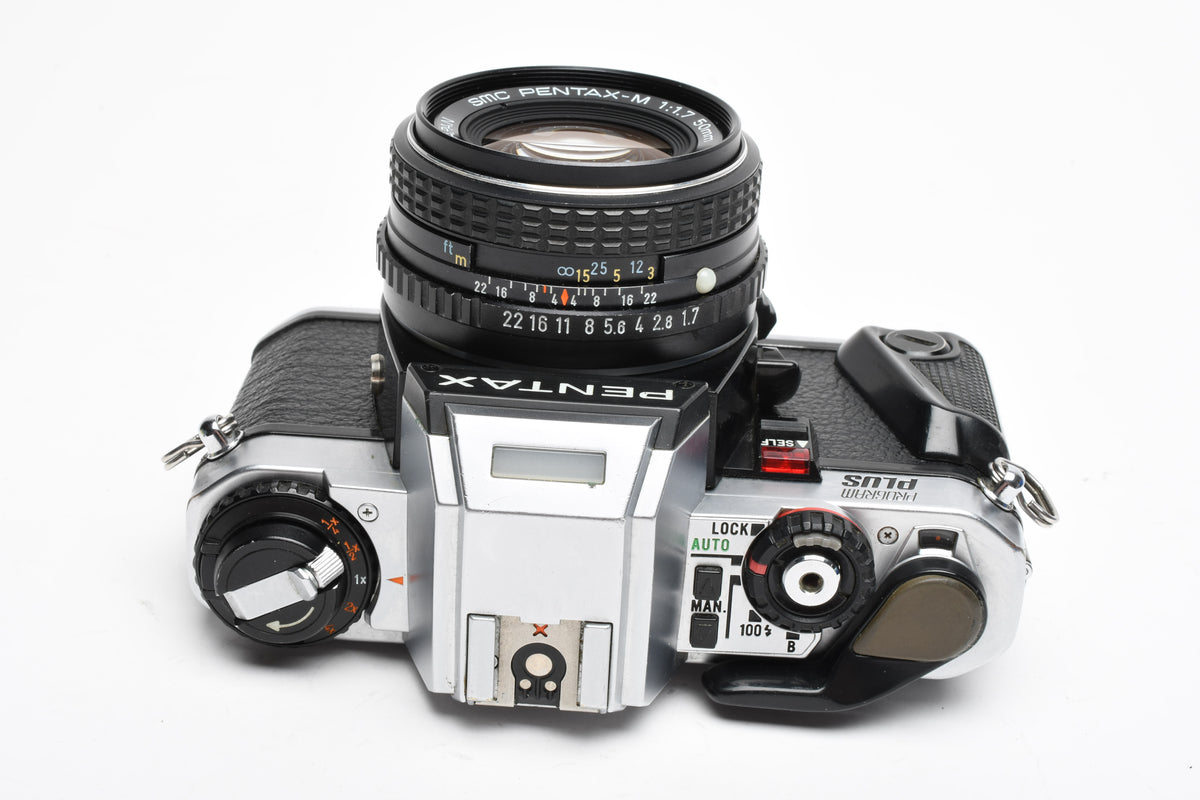 Pentax Program Plus 35mm SLR w/50mm f1.7, new seals, tested, great