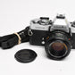Minolta XD5 35mm SLR w/50mm f1.7 MD lens, New Seals, Strap