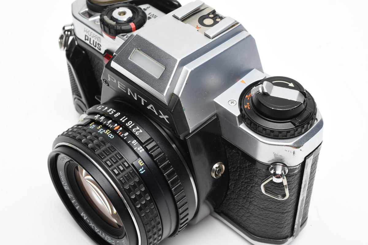 Pentax Program Plus 35mm SLR w/50mm f1.7, new seals, tested, great