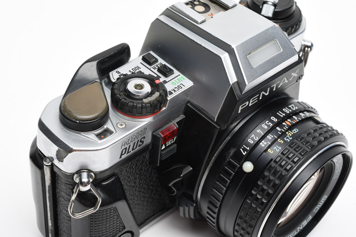 Pentax Program Plus 35mm SLR w/50mm f1.7, new seals, tested, great