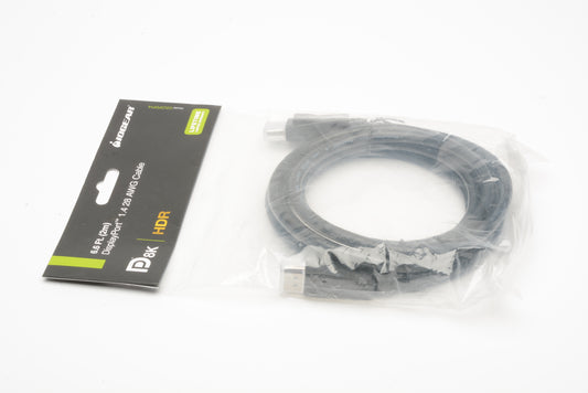 IOgear DisplayPort 1.4 Male-to-Male 6 Ft. Cable (NEW)
