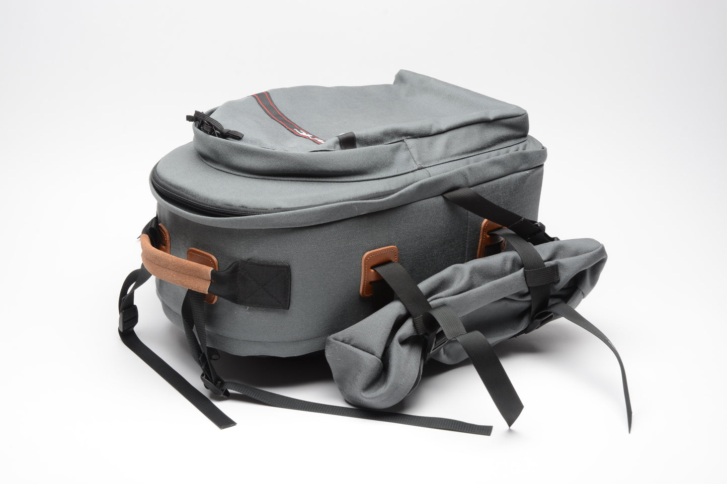 Tamrac Backpack (1980/1990s style) Gray, Side pockets, Great! ~17x12x7"