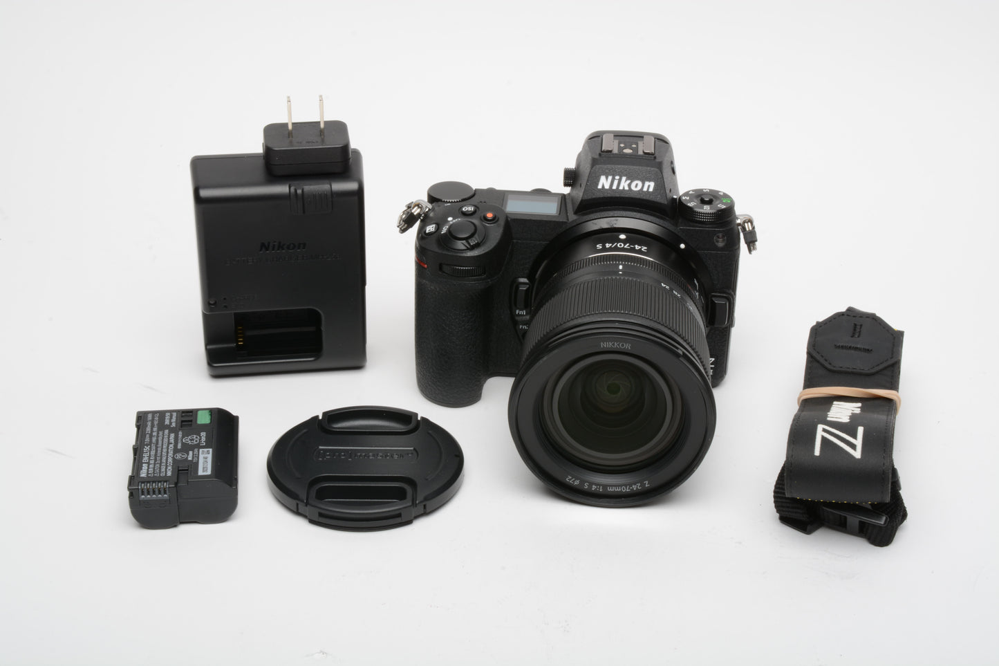 Nikon Z6 II Mirrorless w/24-70mm f4S batt+charger+strap Only 5070 Acts!