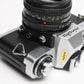 Minolta XD5 35mm SLR w/50mm f1.7 MD lens, New Seals, Strap