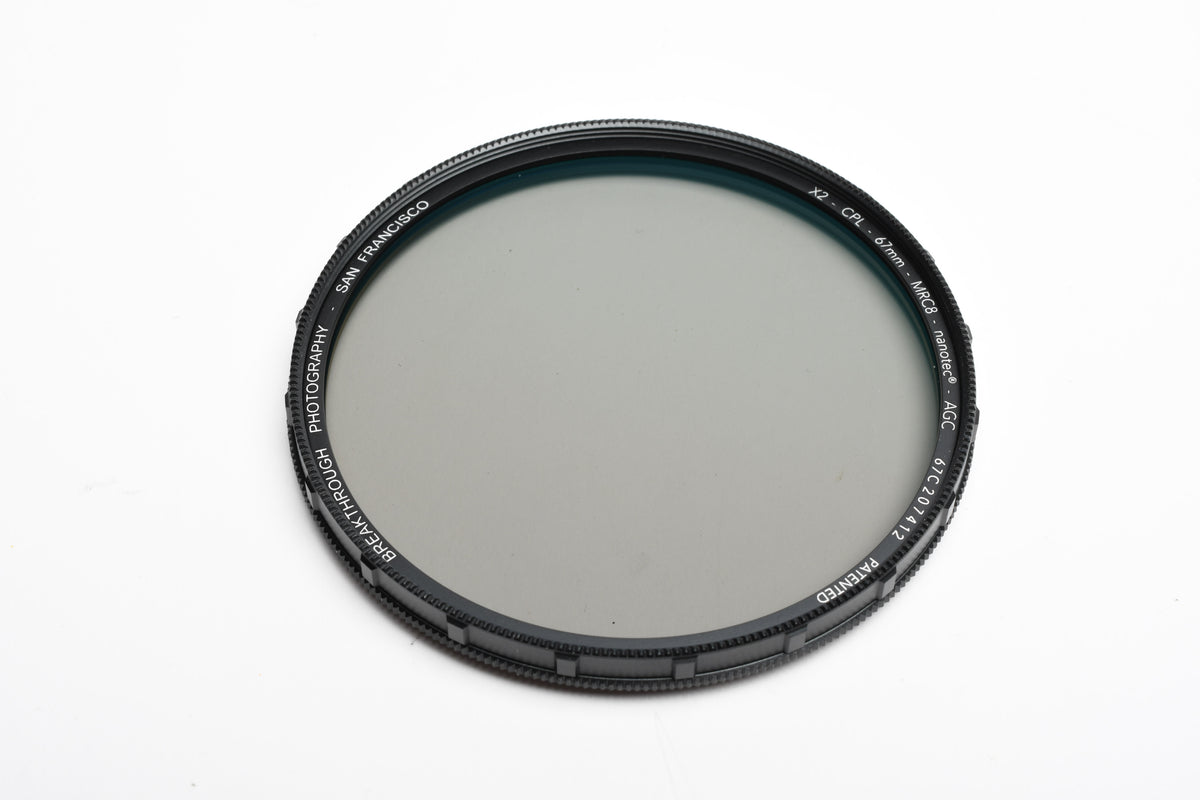 Breakthrough Photography 67mm X2 MRC8 CPL filter in jewel case, box, Mint-
