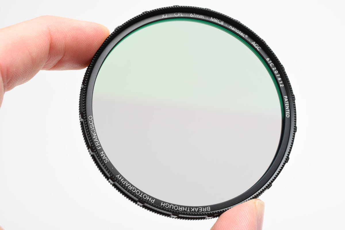 Breakthrough Photography 67mm X2 MRC8 CPL filter in jewel case, box, Mint-