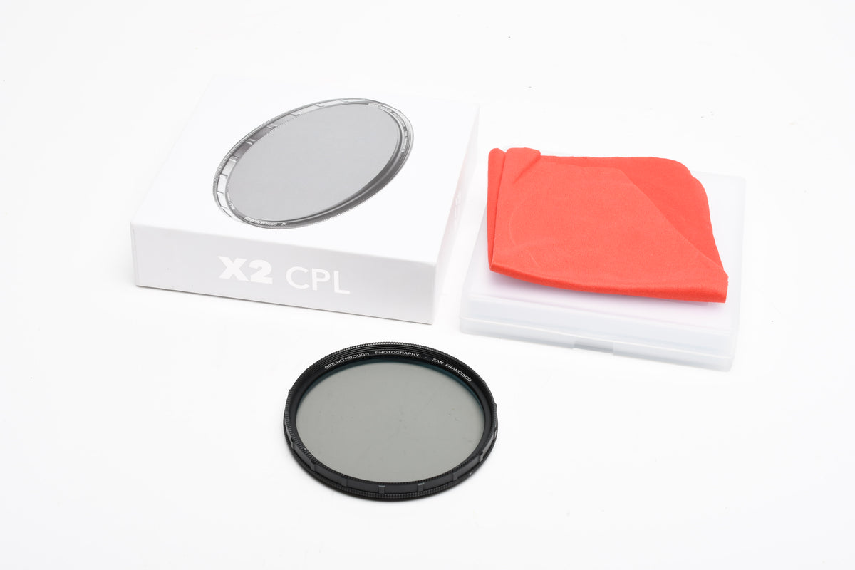 Breakthrough Photography 62mm X2 MRC8 CPL filter in jewel case, box, Mint-
