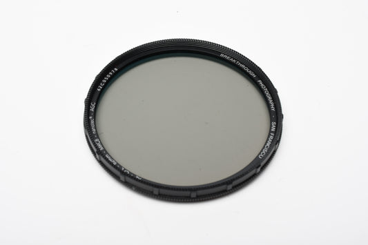 Breakthrough Photography 62mm X2 MRC8 CPL filter in jewel case, box, Mint-